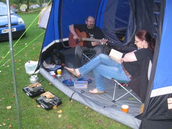 festival goers